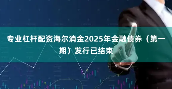 专业杠杆配资海尔消金2025年金融债券（第一期）发行已结束